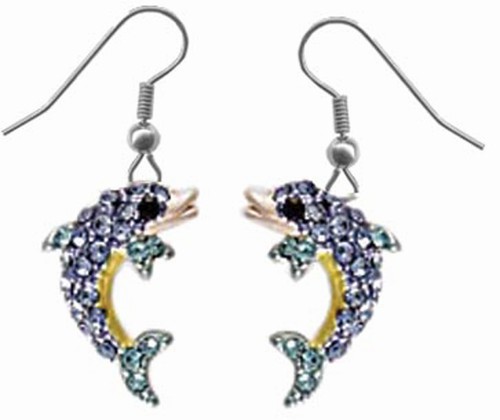 Dolphin Earring Blue