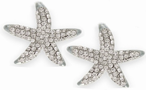 Starfish Earrings Silver