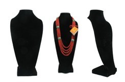 Black Velvet Large Necklace Bust