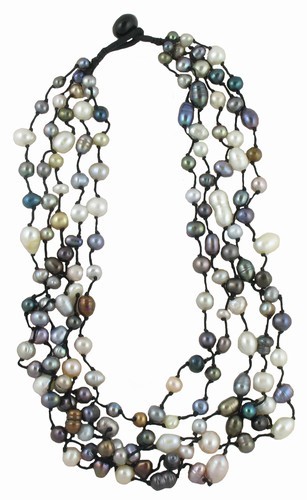 Five Strand Freshwater Pearl Necklace