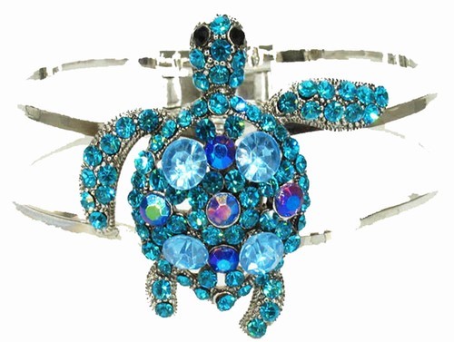 Blue Turtle Cuff Bracelet