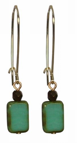 Czech Glass Drop Earrings