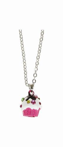 Cupcake Necklace Pink