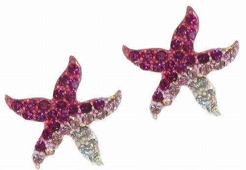 Pink Starfish Earrings