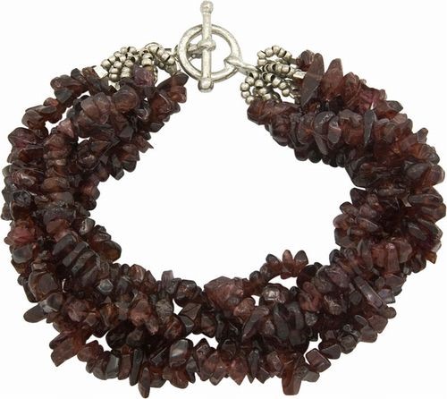 Garnet 5-Strand Bracelet