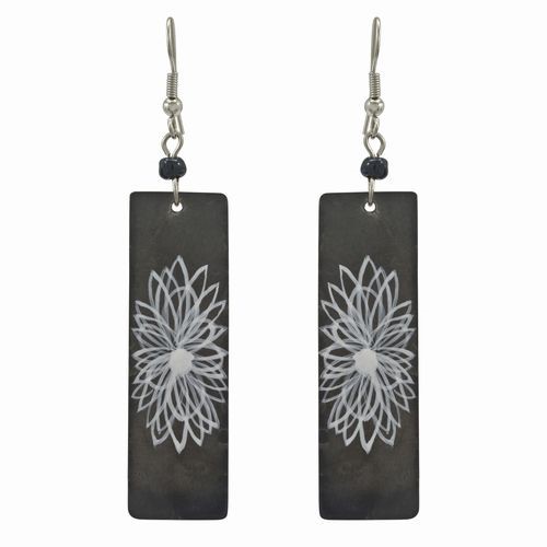 Handpainted Shell Earrings