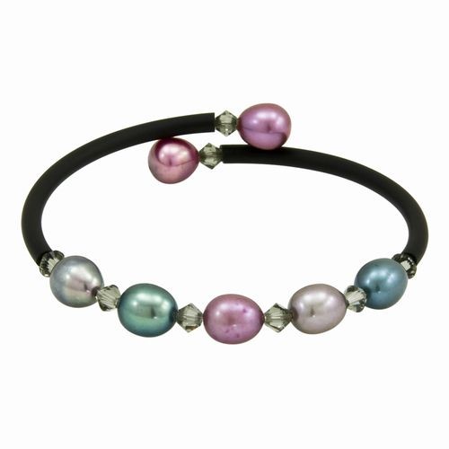 Multi Pearl & Crystal  Bracelet