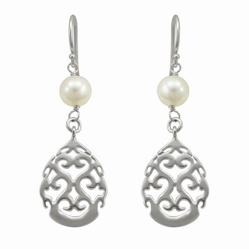 Sterling Silver & Pearl Earrings