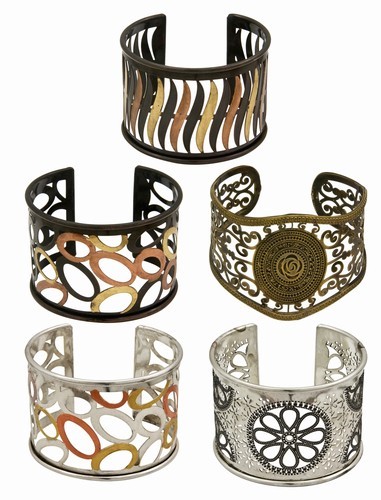 Laser Cut Cuff Bracelet Assortment