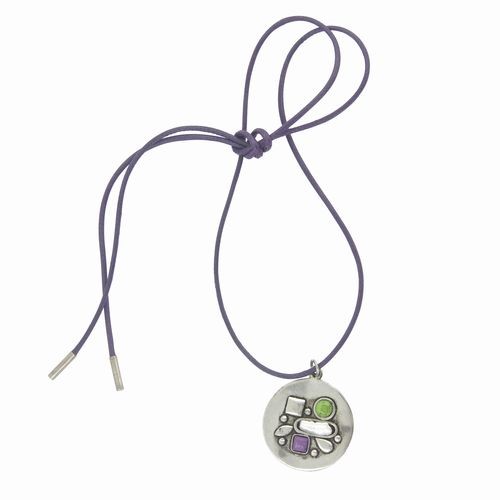Semi-Precious, Medallion Necklace 1