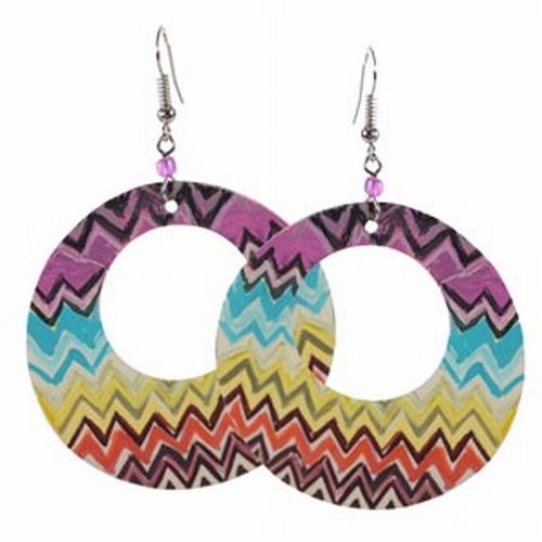 Handpainted Shell Earrings