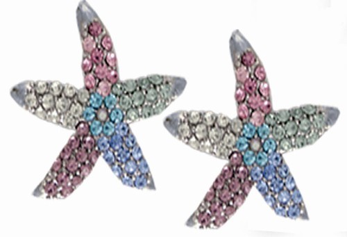 Starfish Earrings Multi Color
