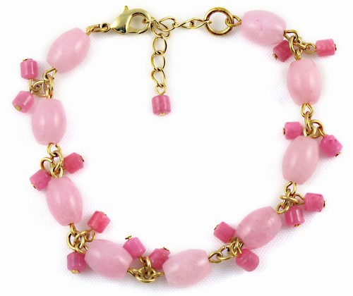 Jade Dangle Bead Bracelet