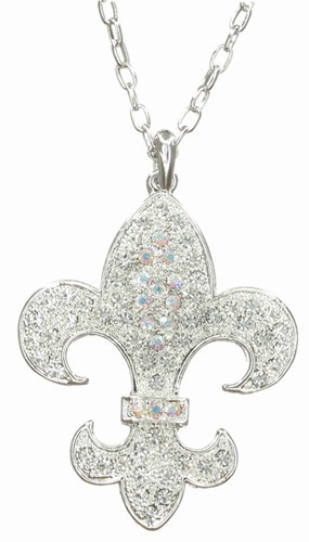 Fleur De Lis Long Necklace, Large