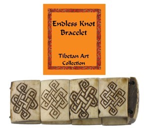 Endless Knot Bone Bracelet