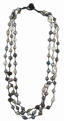 Three Strand Freshwater Pearl Necklace