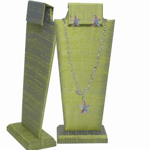 Silk Necklace and Earrings Display