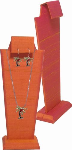 Silk Necklace and Earrings Display