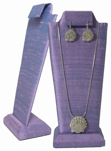 Silk Necklace and Earrings Display