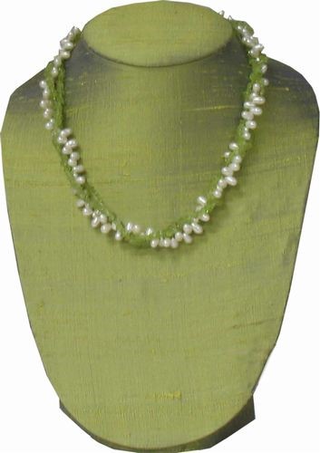 Silk Necklace Bust