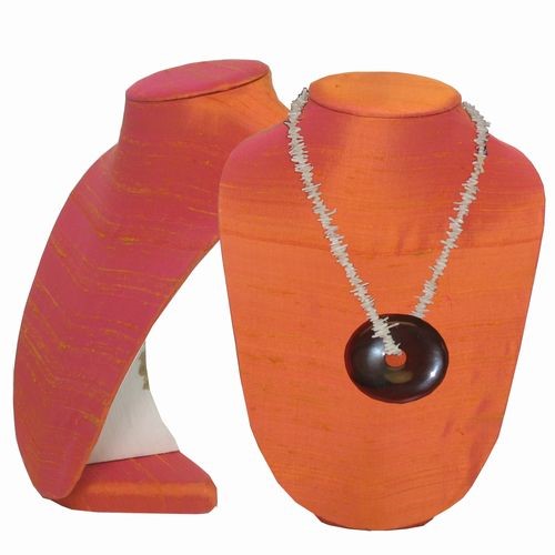 Silk Necklace Bust
