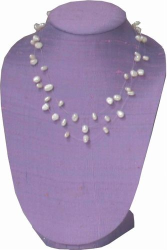 Silk Necklace Bust