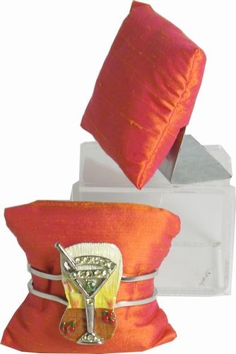 Silk Pillow Display with Easel Back