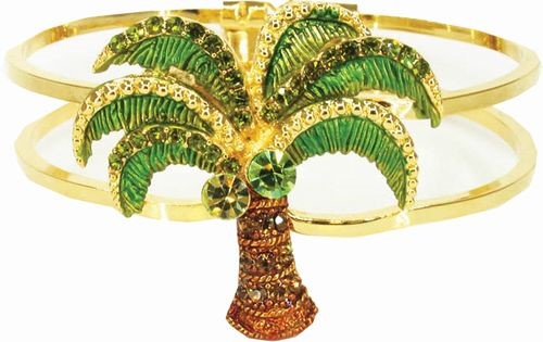 Tropical Palm Cuff Bracelet