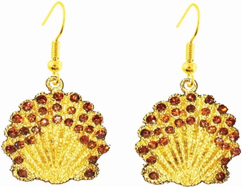 Gold Scallop Shell Earrings