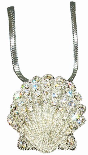 Silver Scallop Shell Necklace