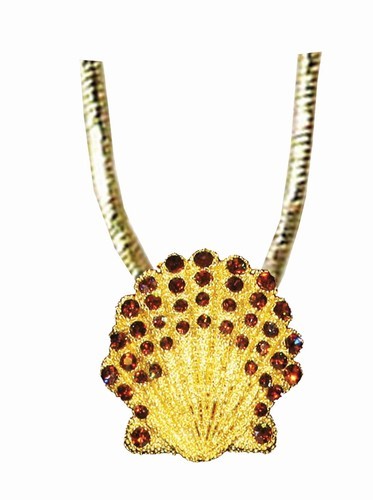 Gold Scallop Shell Necklace