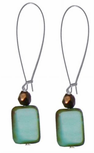Czech Glass Drop Earrings