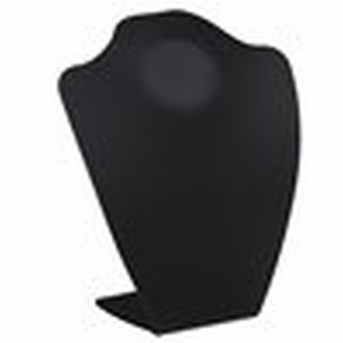 Black Frosted Necklace Bust