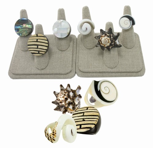 Shell and Bone Ring Assortment