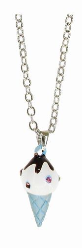 Ice Cream Necklace Blue