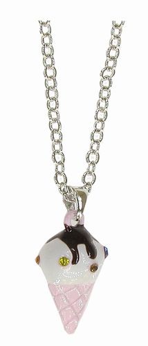 Ice Cream Necklace Pink