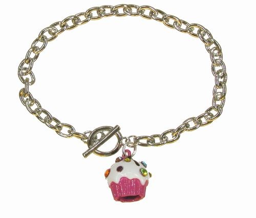 Cupcake Bracelet Pink