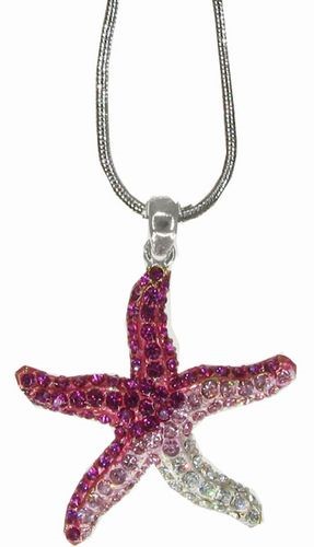 Pink Starfish Necklace