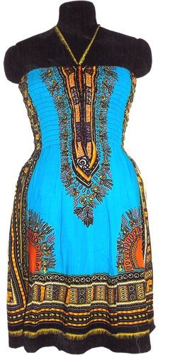Tribal Dress, Turquoise