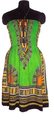 Green Tribal Dress