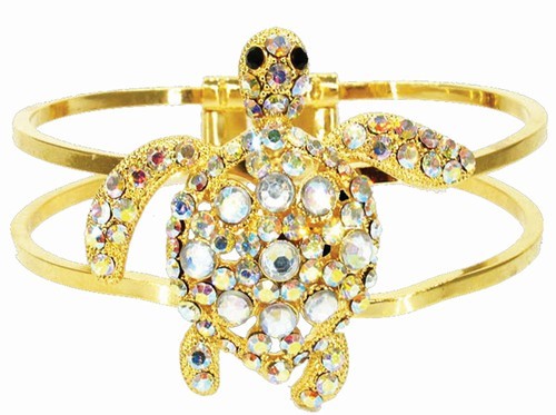 Gold Turtle Cuff Bracelet