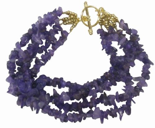 Amethyst 5-Strand Bracelet