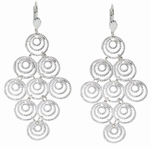 Earrings, Chandelier, Silver