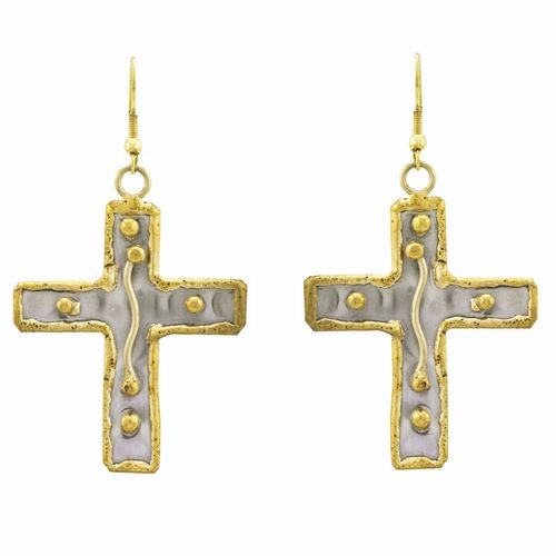 Earrings, Cross
