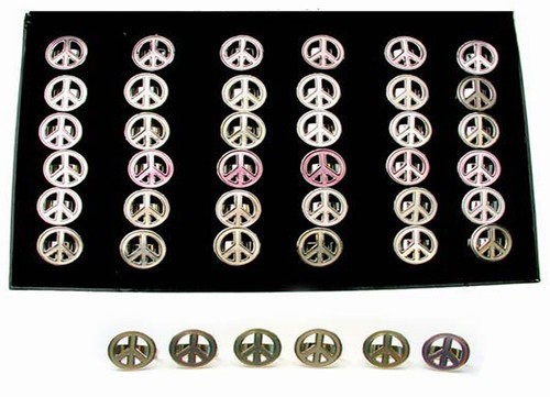 Peace Sign Solar Rings