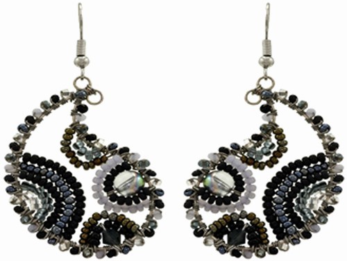 Earrings, Paisley 12