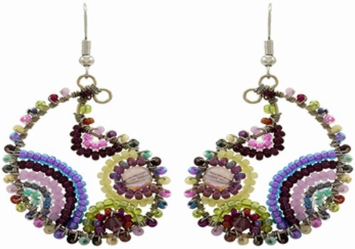 Earrings, Paisley 4