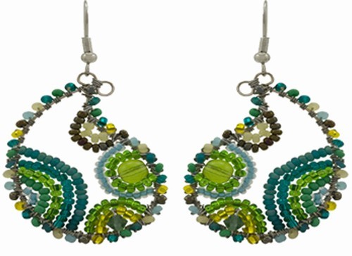 Earrings, Paisley 6