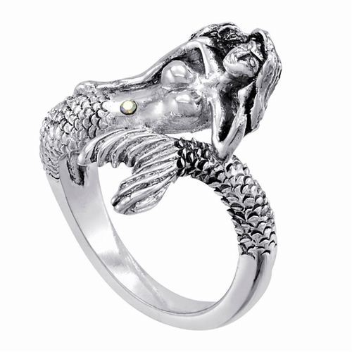 Mermaid Ring, Silver