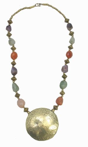 Semi-Precious Amulet Necklace